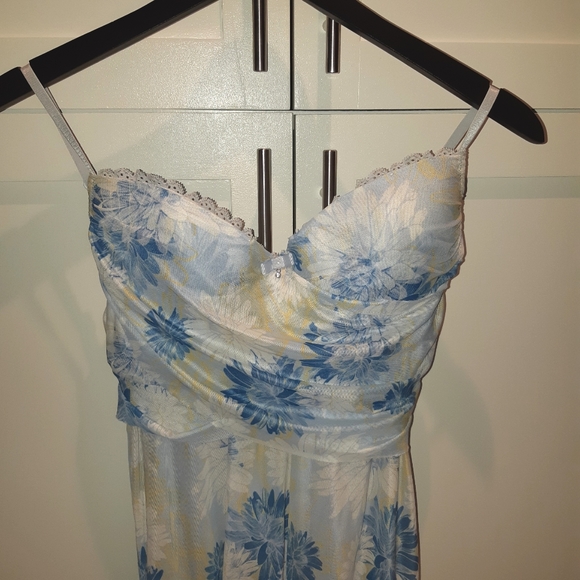 Blue & Yellow Floral La Vie En Rose Babydoll - Picture 4 of 9